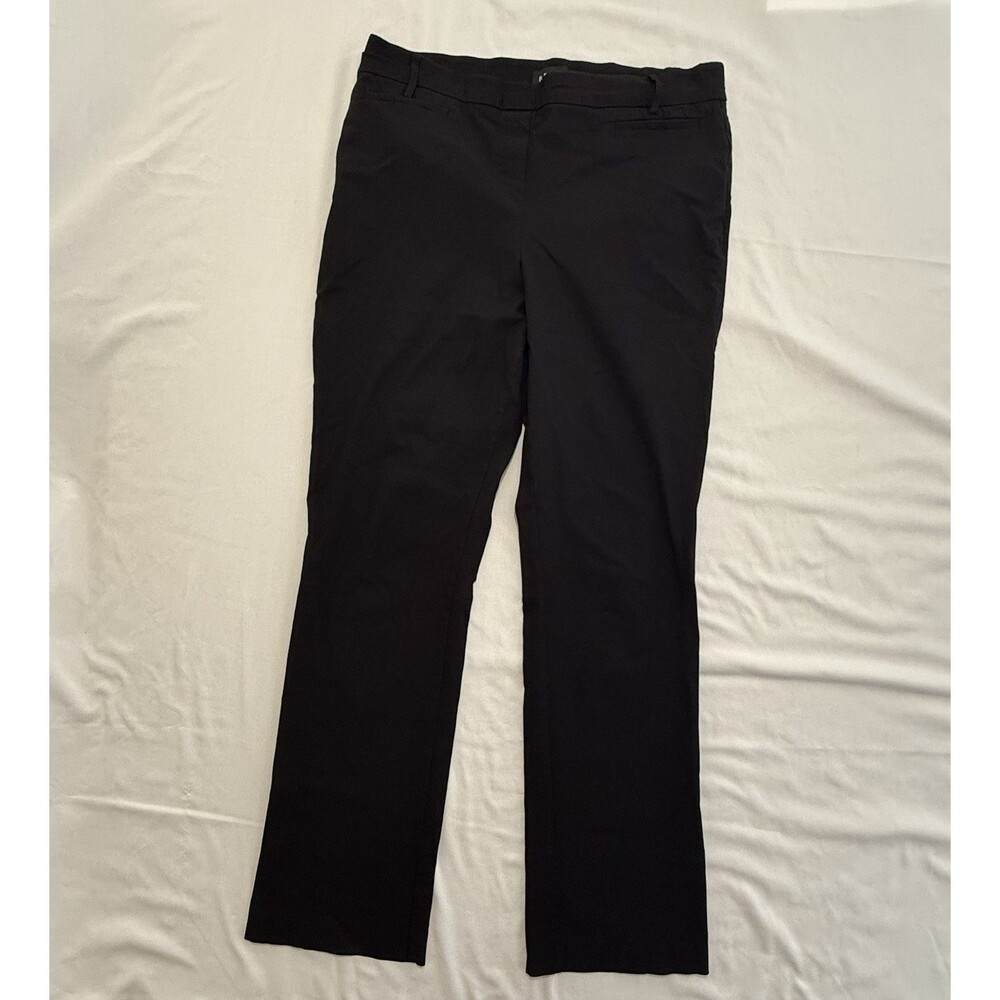 Rekucci Ease into Comfort Women's Sz 16W Barely Bootcut Front Pockets Black Pant